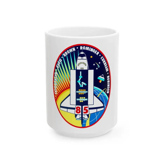 STS 85 (NASA) White Coffee Mug 15oz - Go Mug Yourself