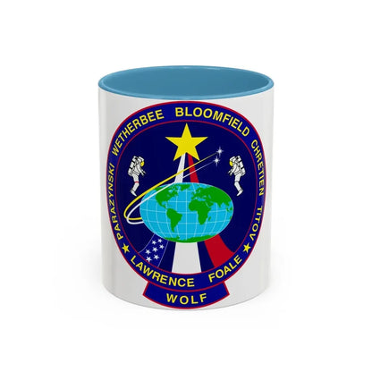 STS 86 (NASA) Accent Coffee Mug 11oz Light Blue - Go Mug Yourself