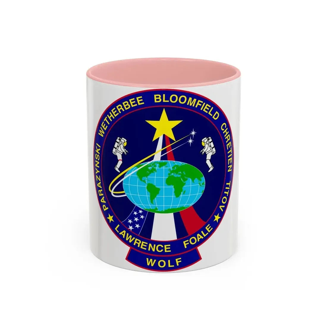 STS 86 (NASA) Accent Coffee Mug 11oz Pink - Go Mug Yourself