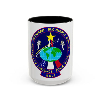 STS 86 (NASA) Accent Coffee Mug-15oz-Black-Go Mug Yourself