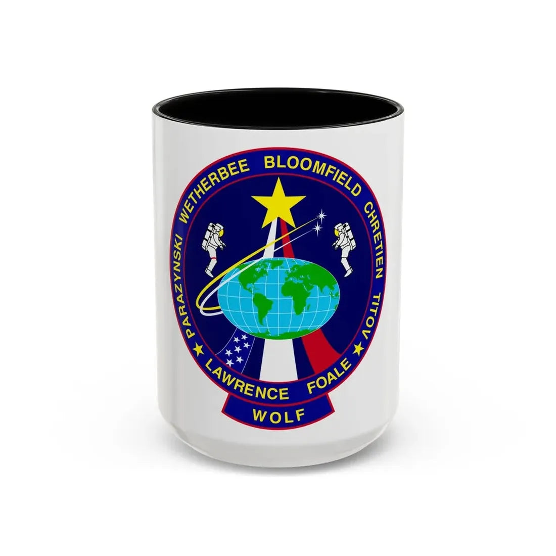 STS 86 (NASA) Accent Coffee Mug 15oz Black - Go Mug Yourself