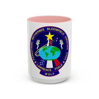 STS 86 (NASA) Accent Coffee Mug 15oz Pink - Go Mug Yourself