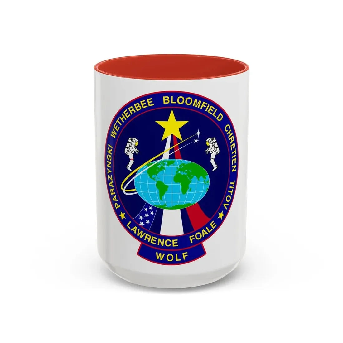 STS 86 (NASA) Accent Coffee Mug 15oz Red - Go Mug Yourself