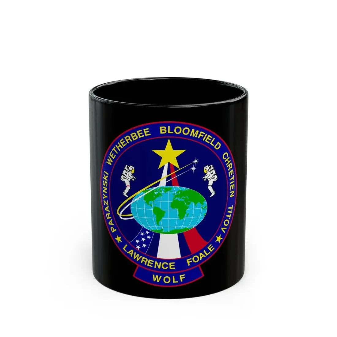 STS 86 (NASA) Black Coffee Mug 11oz - Go Mug Yourself