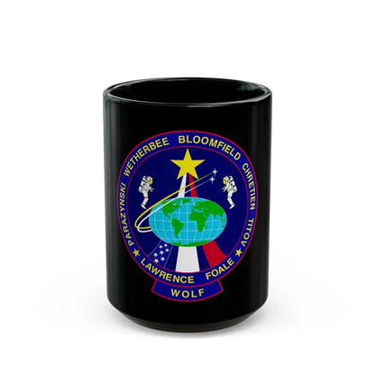 STS 86 (NASA) Black Coffee Mug 15oz - Go Mug Yourself