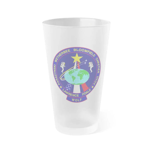 STS 86 (NASA) Frosted Pint Glass 16oz Default Title - Go Mug Yourself