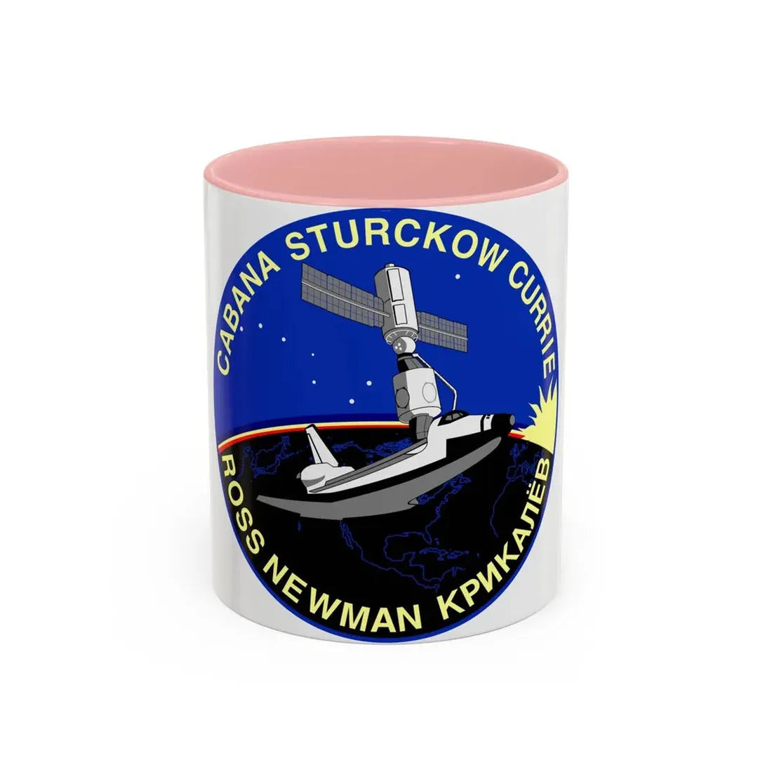 STS 88 (NASA) Accent Coffee Mug 11oz Pink - Go Mug Yourself