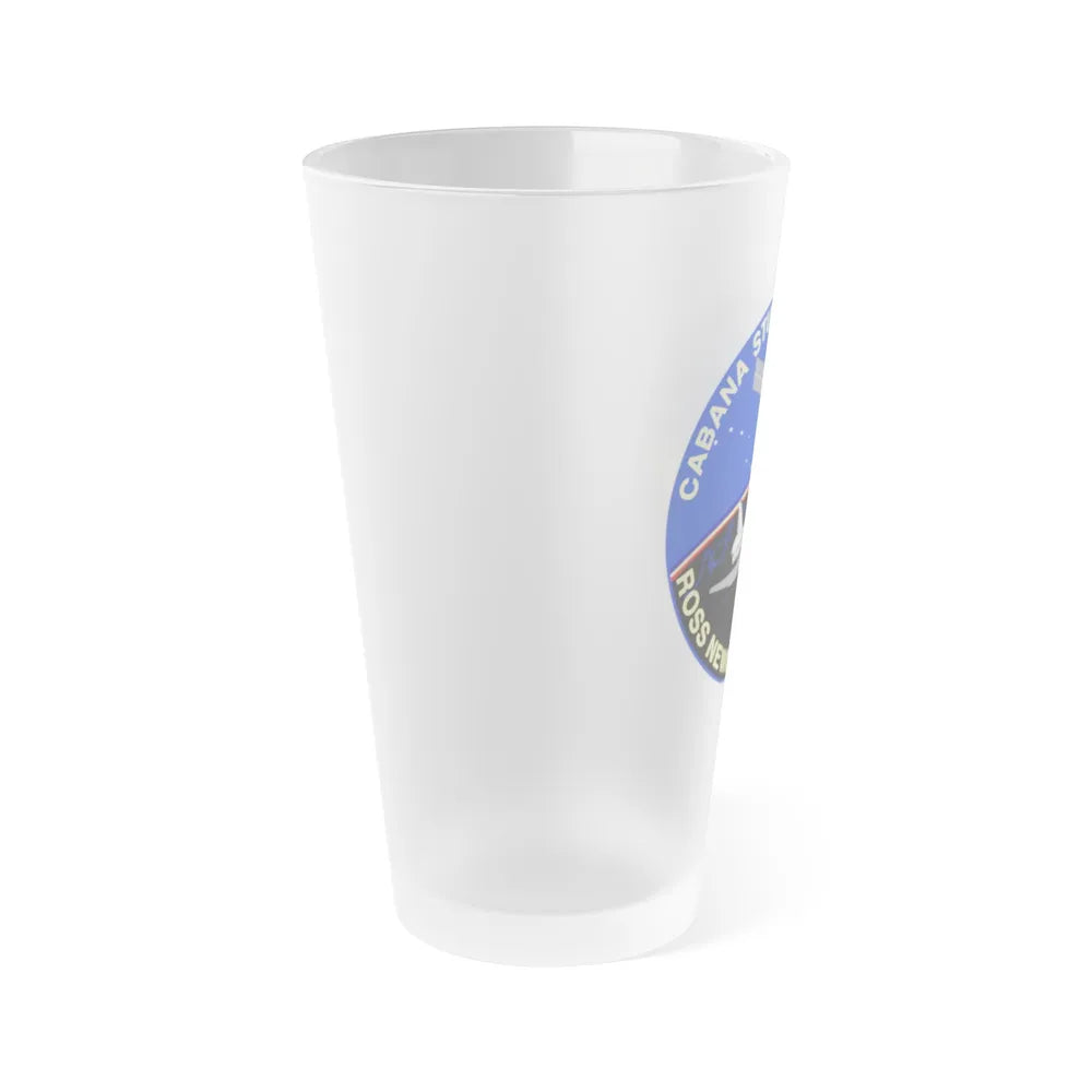 STS 88 (NASA) Frosted Pint Glass 16oz-Go Mug Yourself