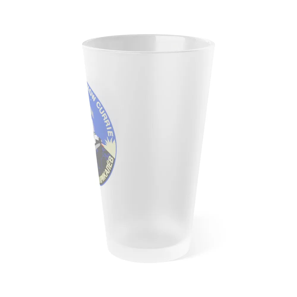 STS 88 (NASA) Frosted Pint Glass 16oz-Go Mug Yourself