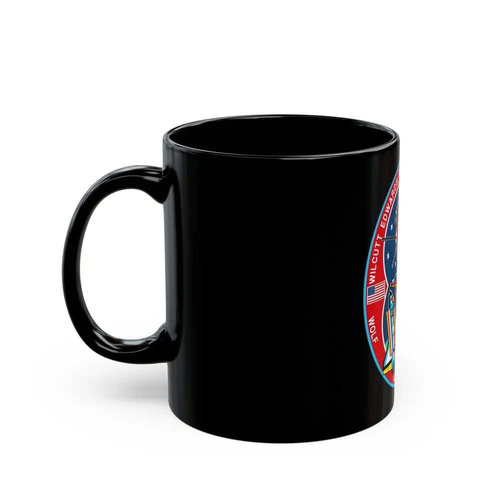 STS 89 (NASA) Black Coffee Mug-Go Mug Yourself