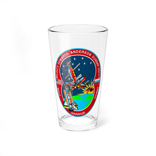 STS 89 (NASA) Pint Glass 16oz 16oz - Go Mug Yourself