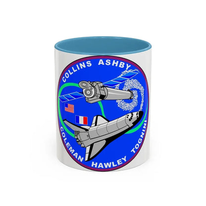 STS 93 (NASA) Accent Coffee Mug 11oz Light Blue - Go Mug Yourself