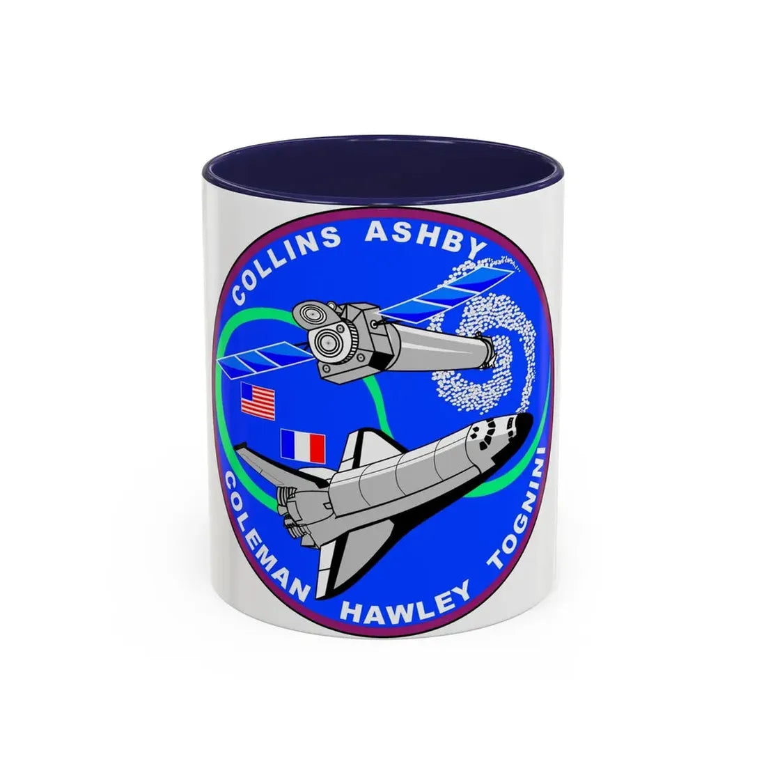 STS 93 (NASA) Accent Coffee Mug 11oz Navy - Go Mug Yourself