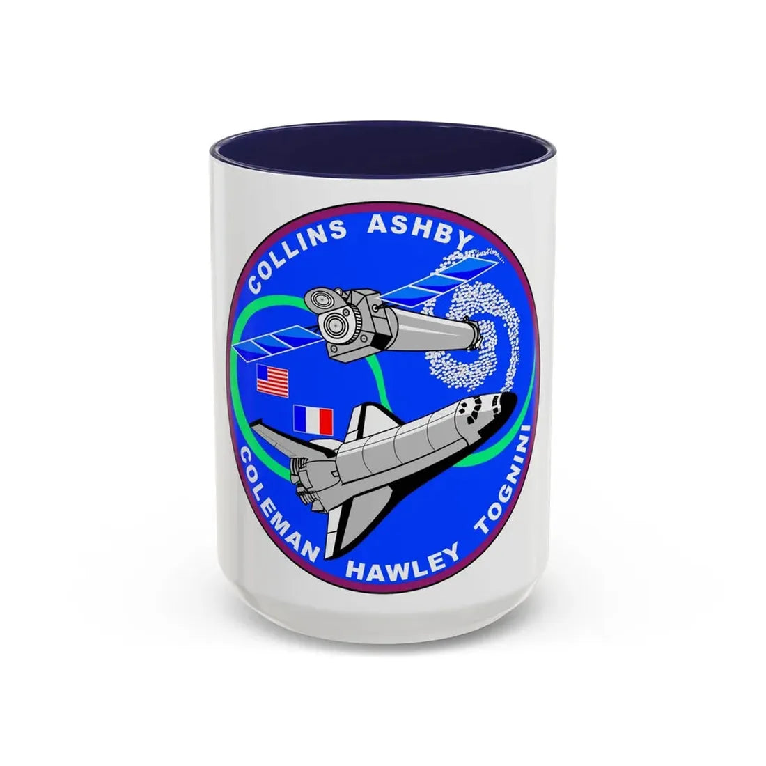 STS 93 (NASA) Accent Coffee Mug 15oz Navy - Go Mug Yourself