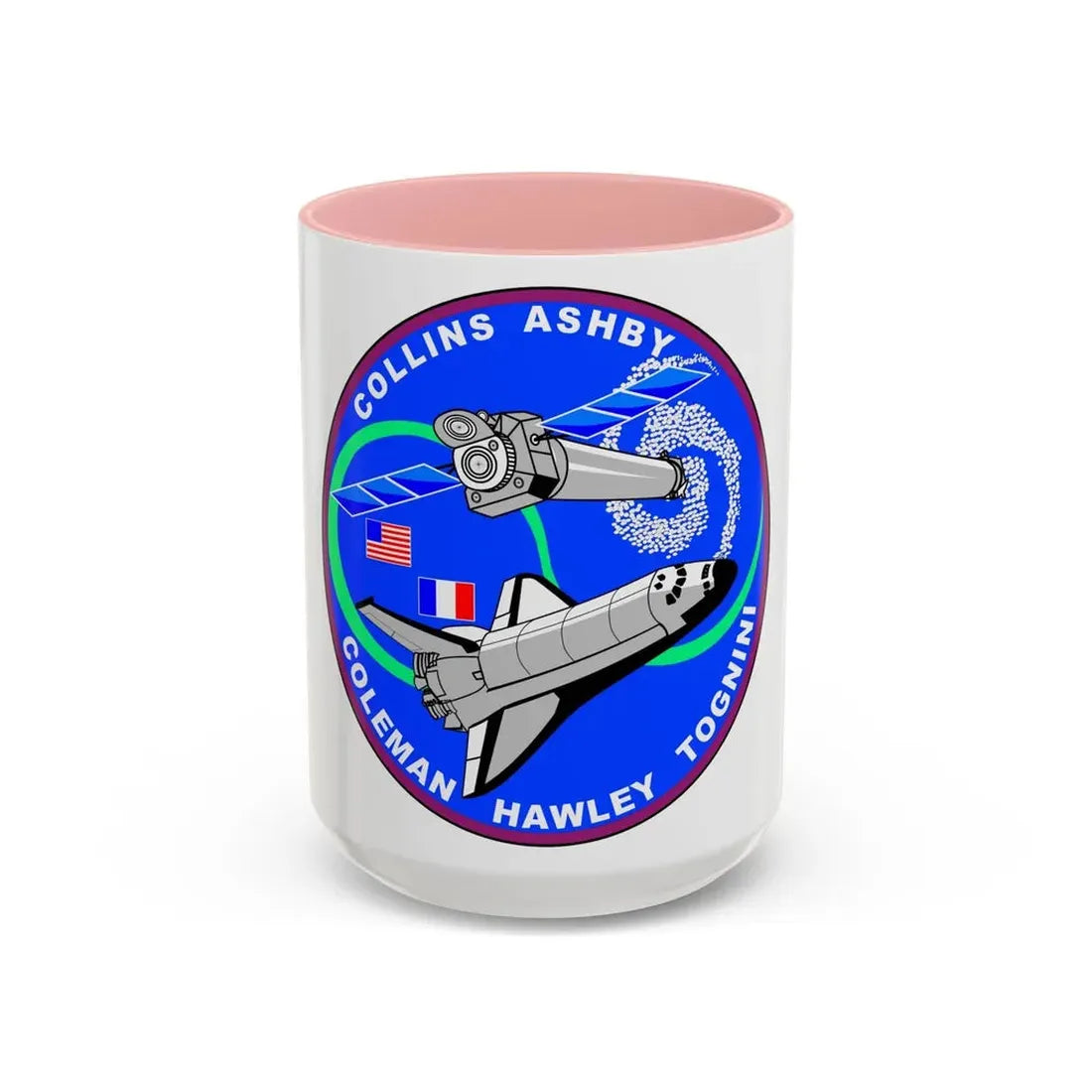 STS 93 (NASA) Accent Coffee Mug 15oz Pink - Go Mug Yourself