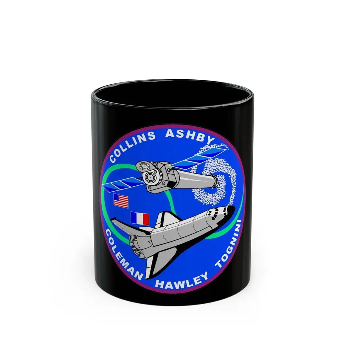 STS 93 (NASA) Black Coffee Mug 11oz - Go Mug Yourself