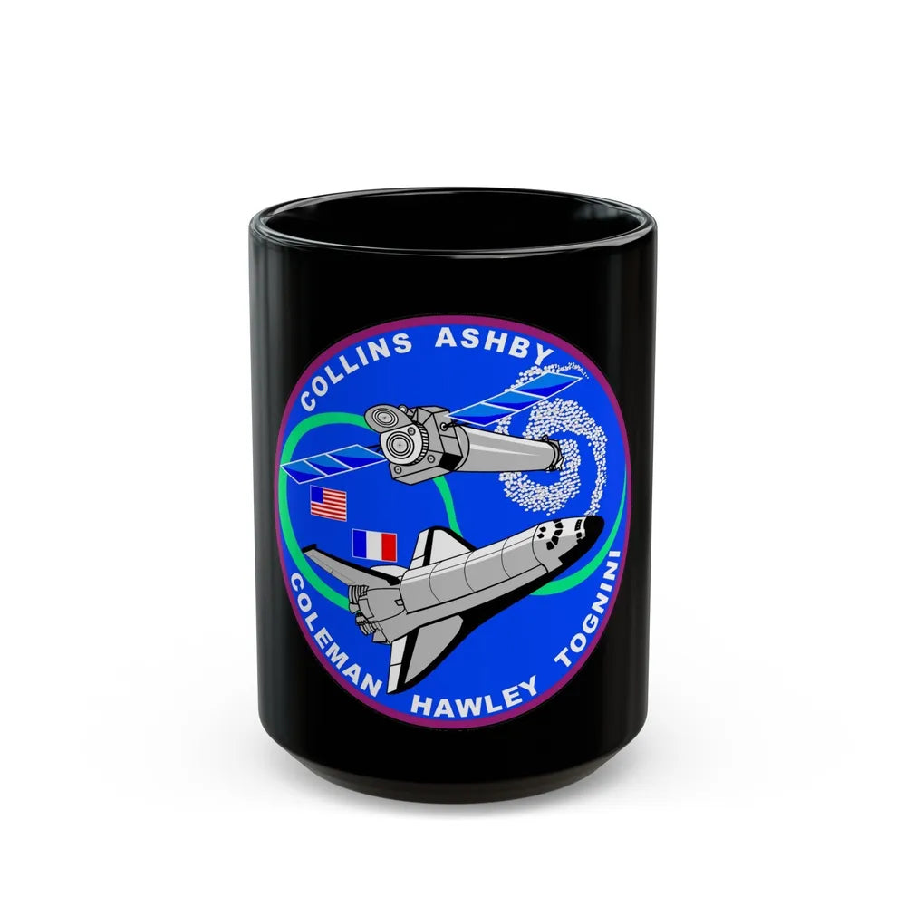 STS 93 (NASA) Black Coffee Mug-15oz-Go Mug Yourself