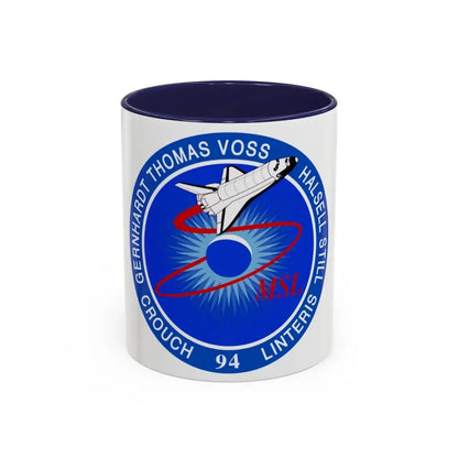 STS 94 (NASA) Accent Coffee Mug 11oz Navy - Go Mug Yourself