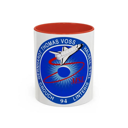 STS 94 (NASA) Accent Coffee Mug 11oz Red - Go Mug Yourself