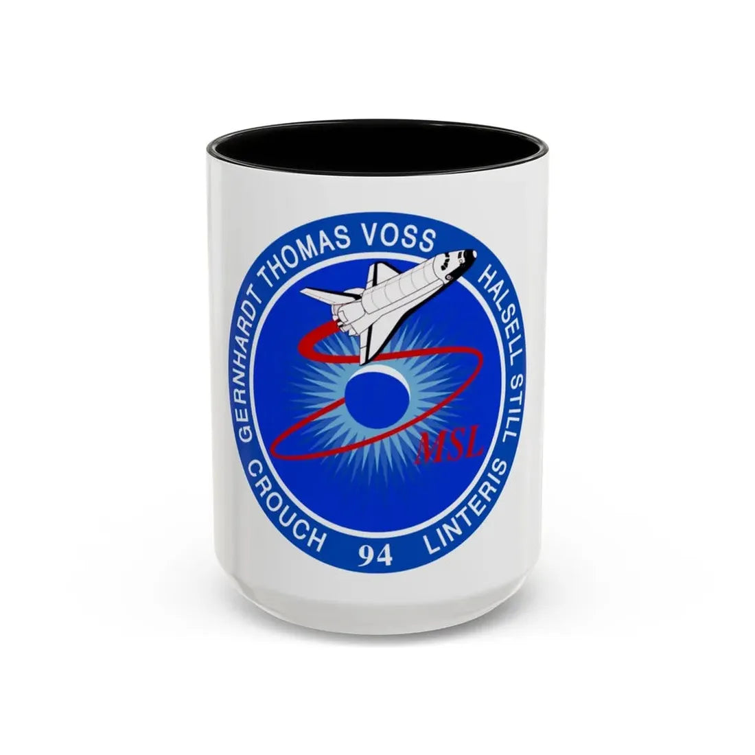 STS 94 (NASA) Accent Coffee Mug 15oz Black - Go Mug Yourself