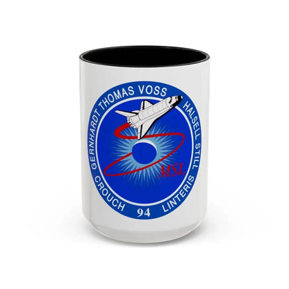 STS 94 (NASA) Accent Coffee Mug 15oz Black - Go Mug Yourself