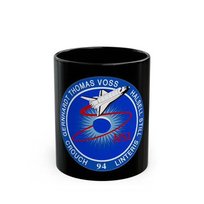 STS 94 (NASA) Black Coffee Mug 11oz - Go Mug Yourself