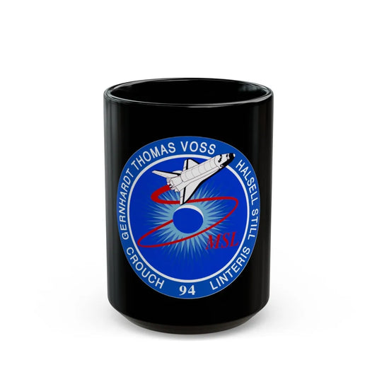 STS 94 (NASA) Black Coffee Mug-15oz-Go Mug Yourself