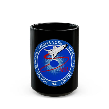 STS 94 (NASA) Black Coffee Mug 15oz - Go Mug Yourself