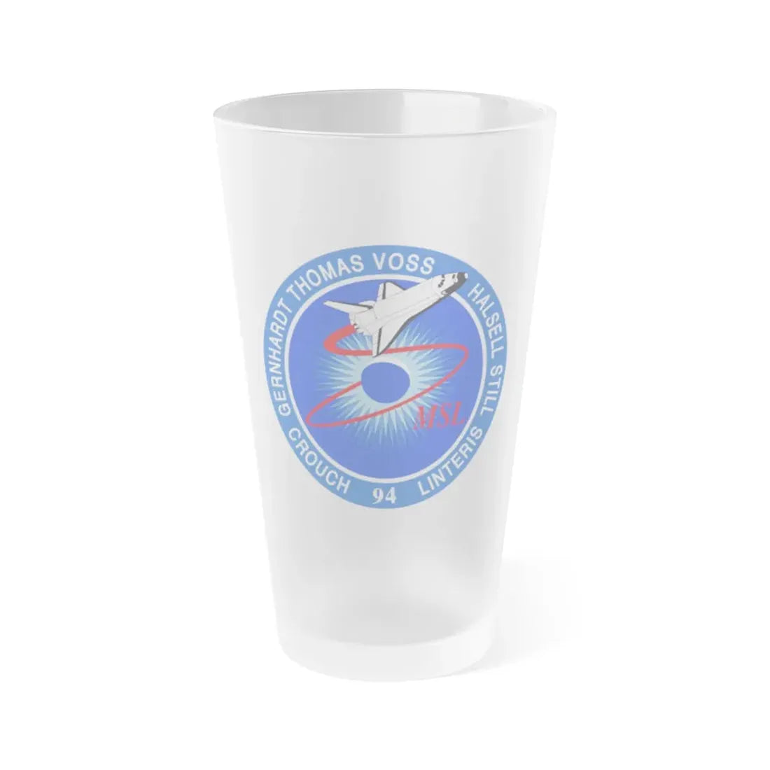 STS 94 (NASA) Frosted Pint Glass 16oz Default Title - Go Mug Yourself