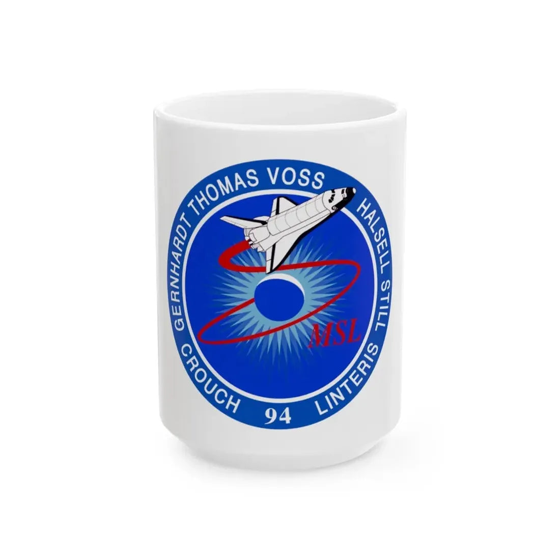 STS 94 (NASA) White Coffee Mug 15oz - Go Mug Yourself