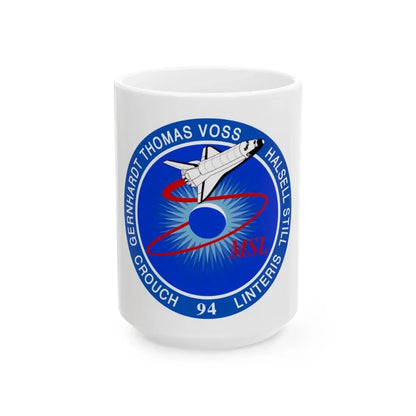 STS 94 (NASA) White Coffee Mug 15oz - Go Mug Yourself