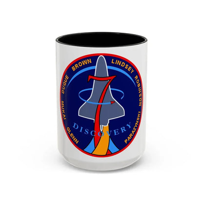 STS 95 (NASA) Accent Coffee Mug 15oz Black - Go Mug Yourself
