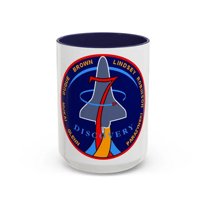 STS 95 (NASA) Accent Coffee Mug 15oz Navy - Go Mug Yourself