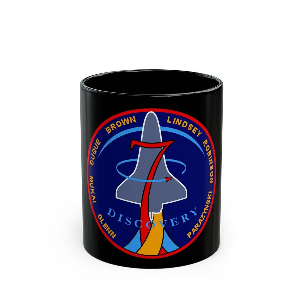 STS 95 (NASA) Black Coffee Mug-11oz-Go Mug Yourself