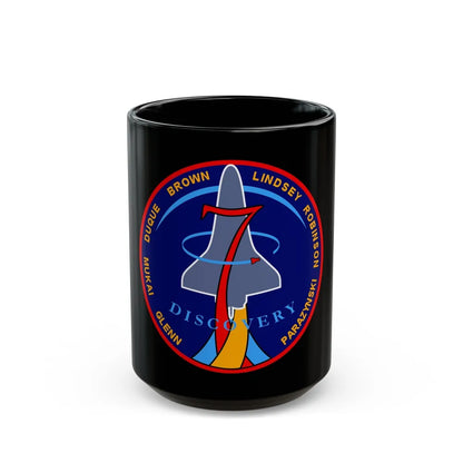 STS 95 (NASA) Black Coffee Mug-15oz-Go Mug Yourself