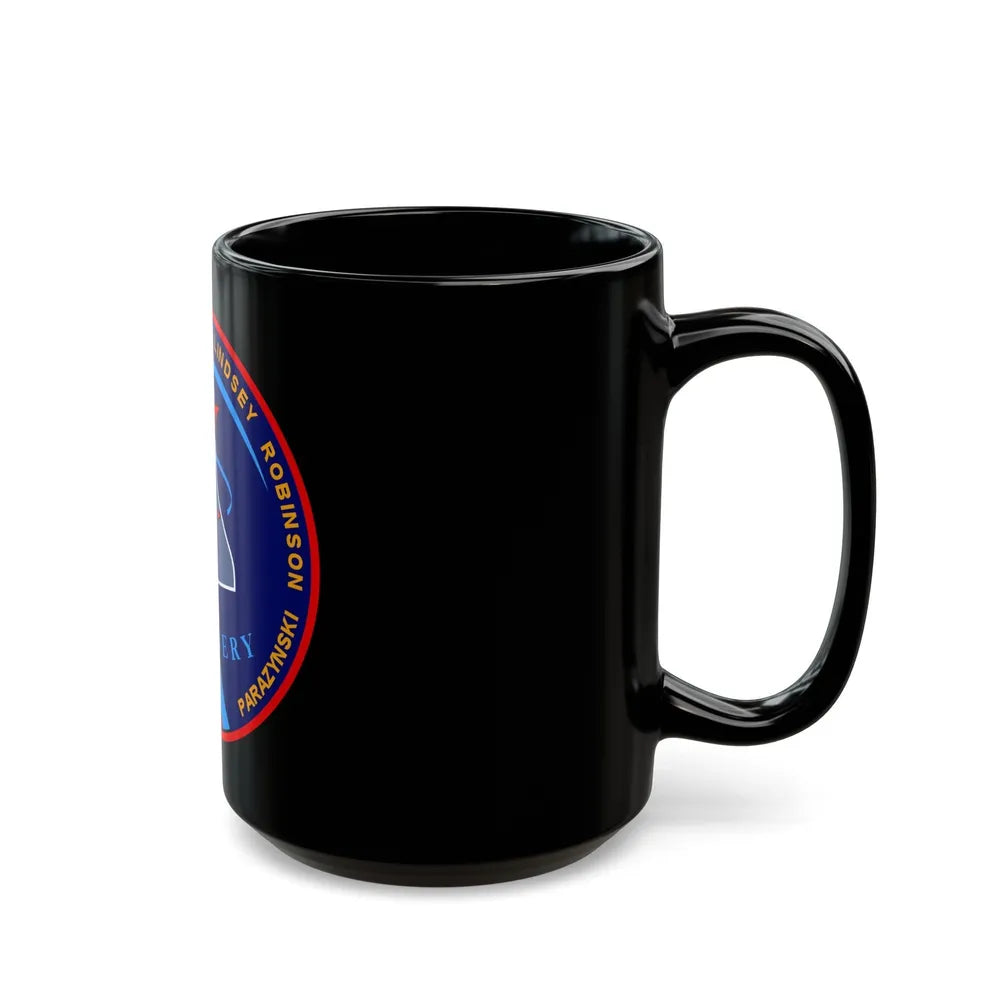 STS 95 (NASA) Black Coffee Mug-Go Mug Yourself