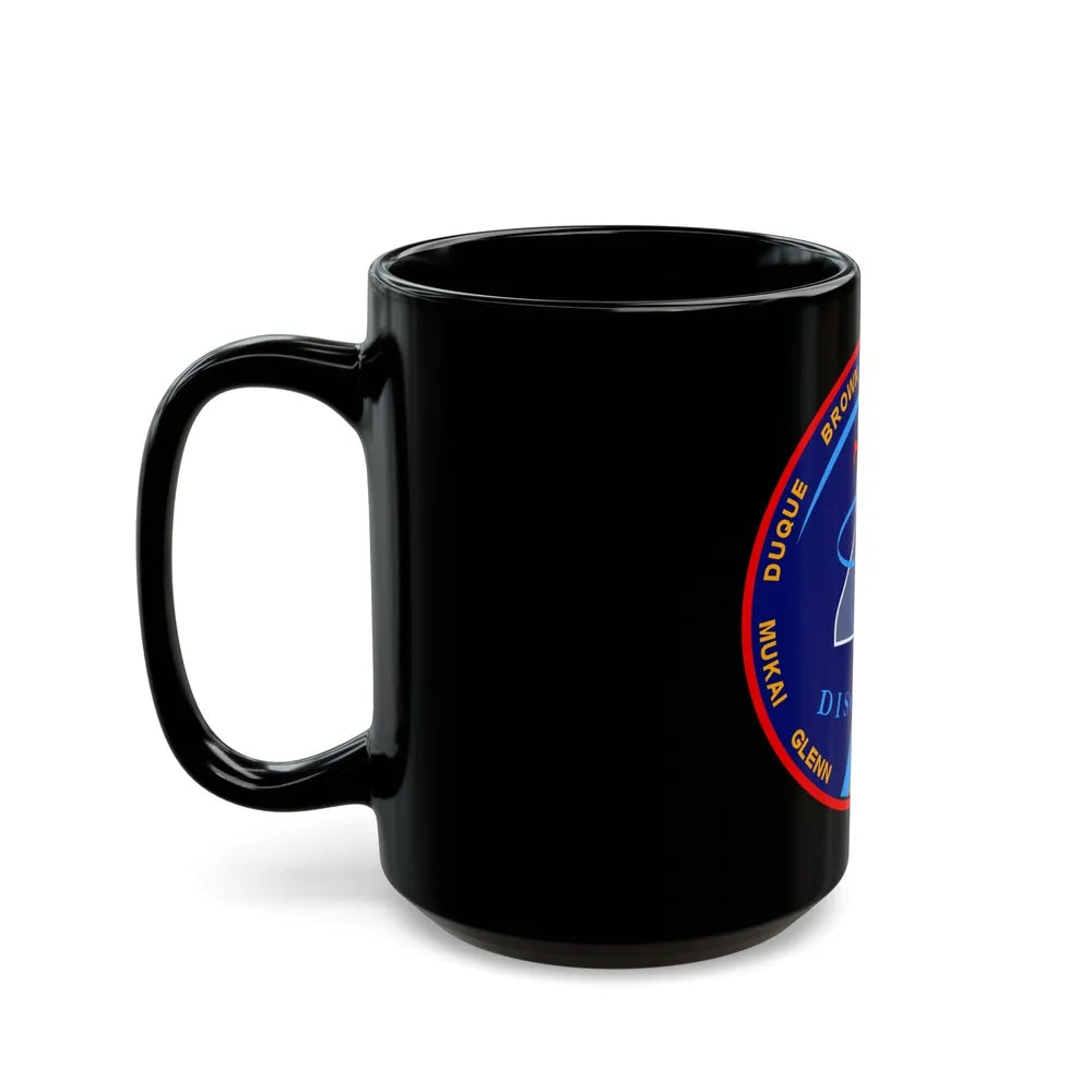 STS 95 (NASA) Black Coffee Mug-Go Mug Yourself