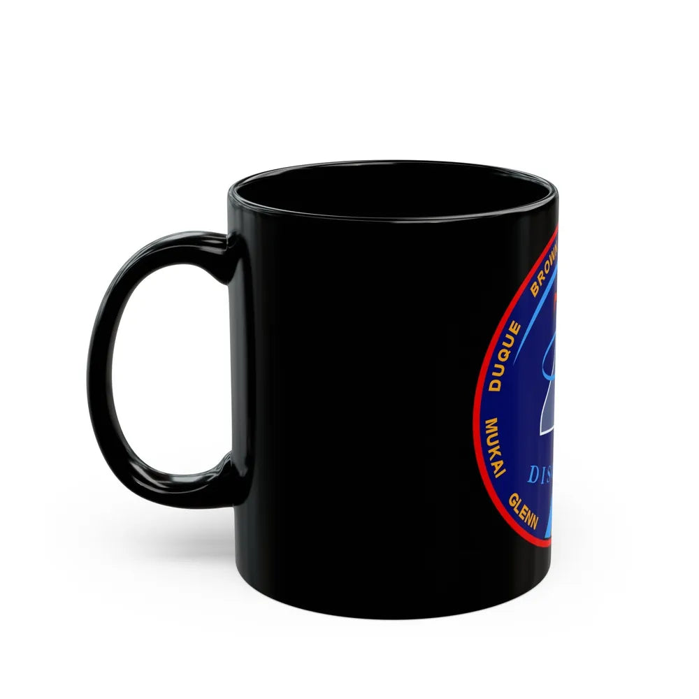 STS 95 (NASA) Black Coffee Mug-Go Mug Yourself