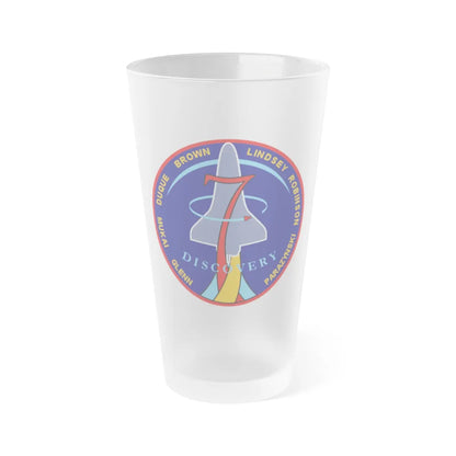 STS 95 (NASA) Frosted Pint Glass 16oz-16oz-Frosted-Go Mug Yourself