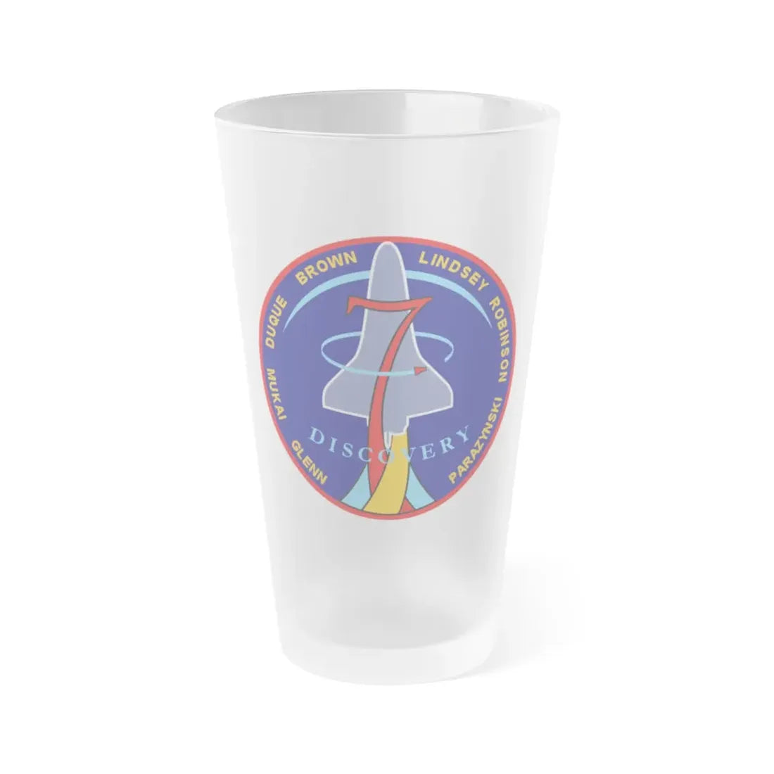 STS 95 (NASA) Frosted Pint Glass 16oz 16oz Frosted - Go Mug Yourself