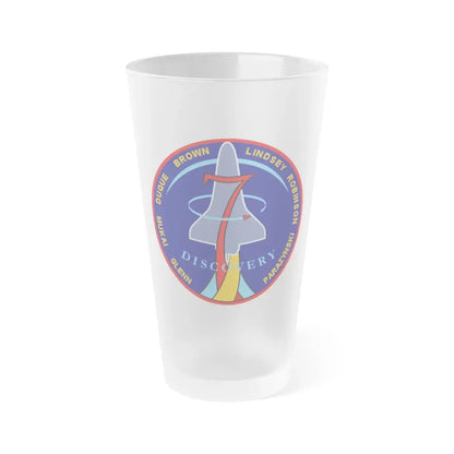 STS 95 (NASA) Frosted Pint Glass 16oz 16oz Frosted - Go Mug Yourself