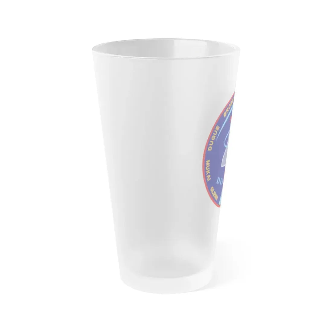 STS 95 (NASA) Frosted Pint Glass 16oz - Go Mug Yourself