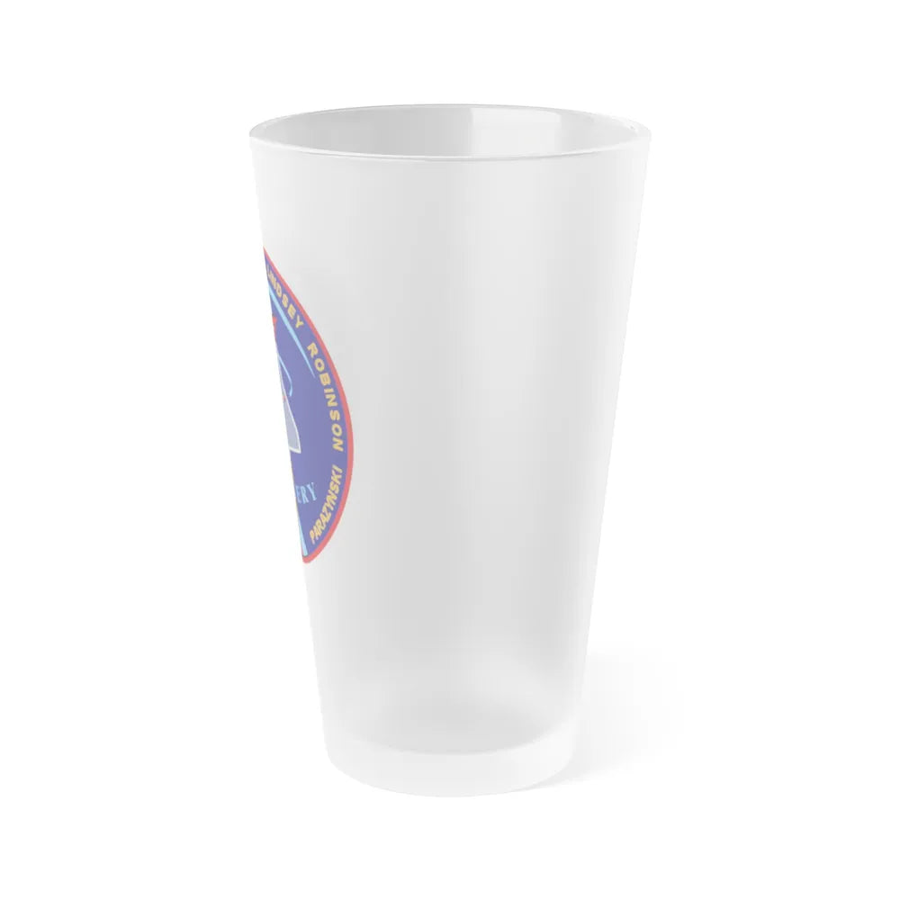 STS 95 (NASA) Frosted Pint Glass 16oz-Go Mug Yourself