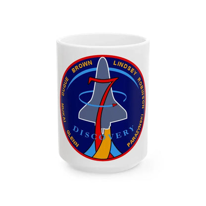 STS 95 (NASA) White Coffee Mug 15oz - Go Mug Yourself