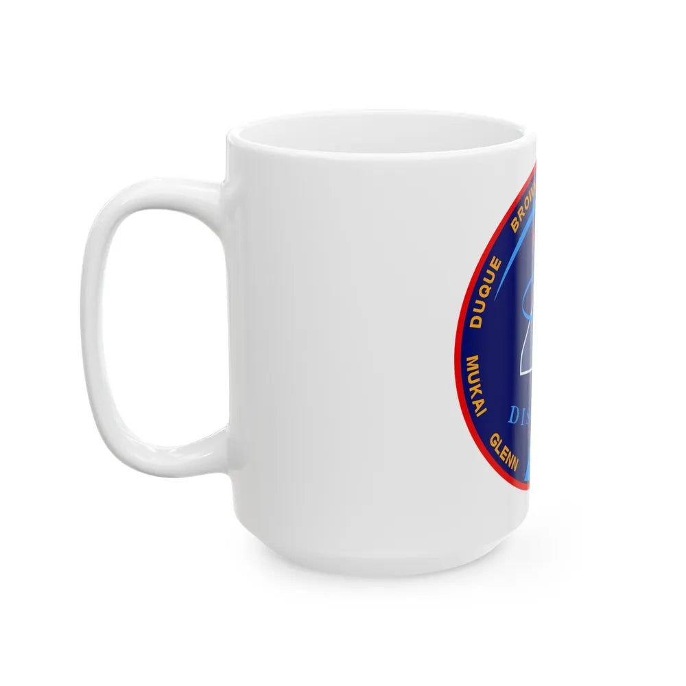 STS 95 (NASA) White Coffee Mug-Go Mug Yourself