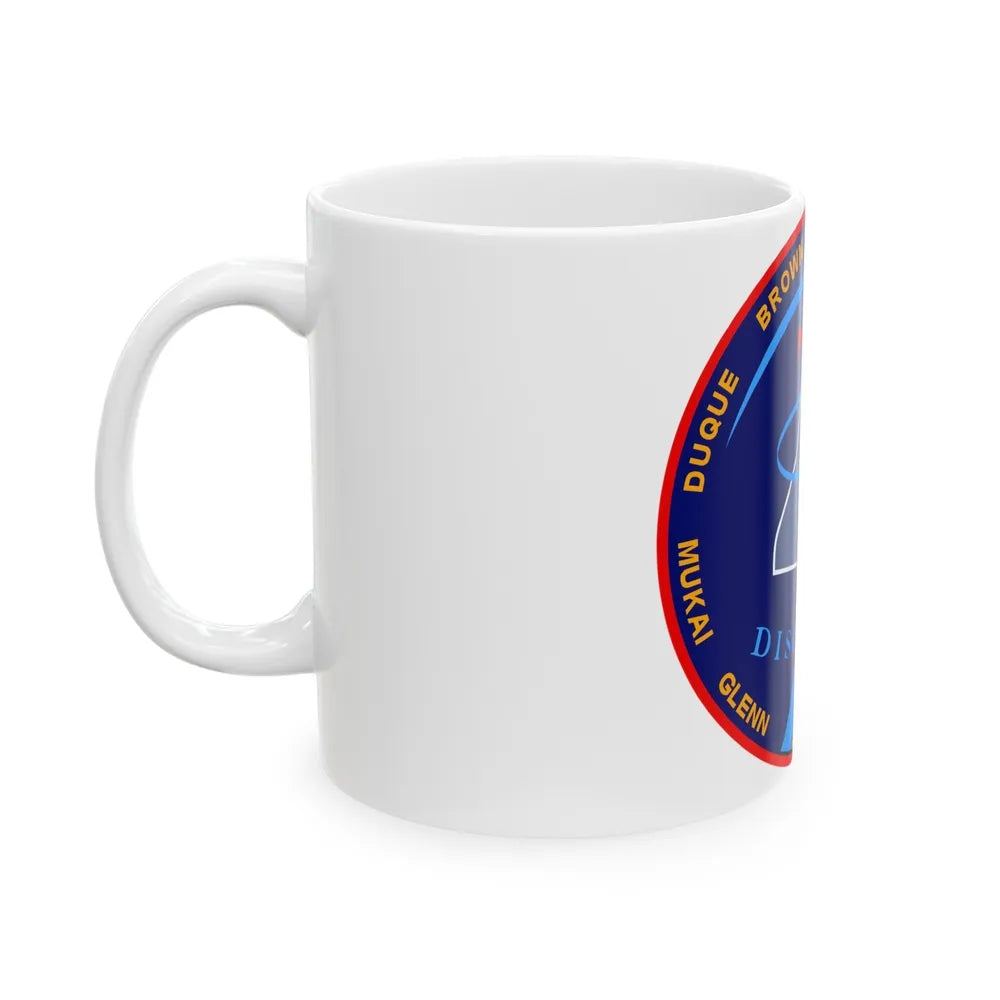 STS 95 (NASA) White Coffee Mug-Go Mug Yourself