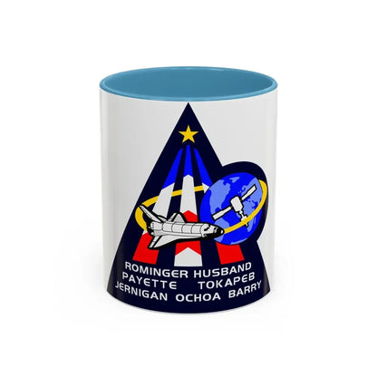 STS 96 (NASA) Accent Coffee Mug 11oz Light Blue - Go Mug Yourself