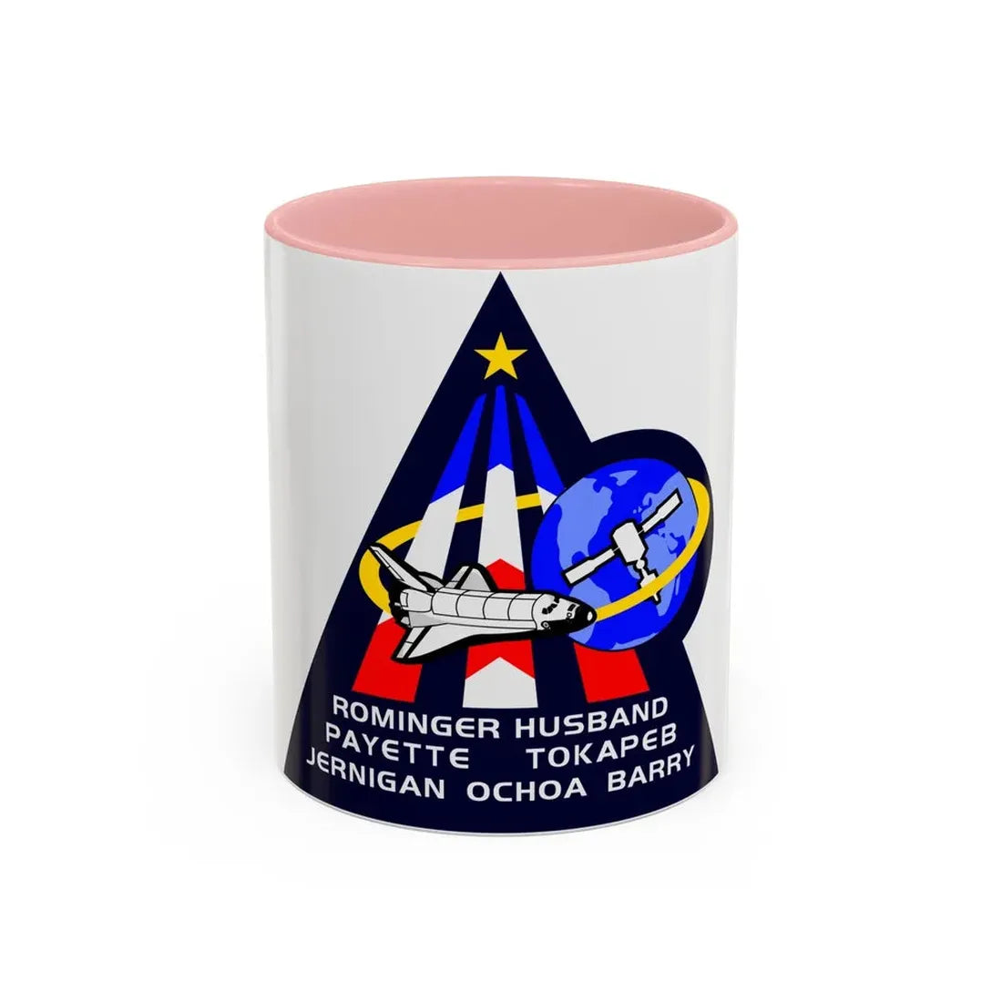 STS 96 (NASA) Accent Coffee Mug 11oz Pink - Go Mug Yourself