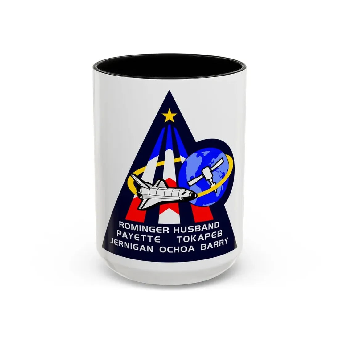 STS 96 (NASA) Accent Coffee Mug 15oz Black - Go Mug Yourself