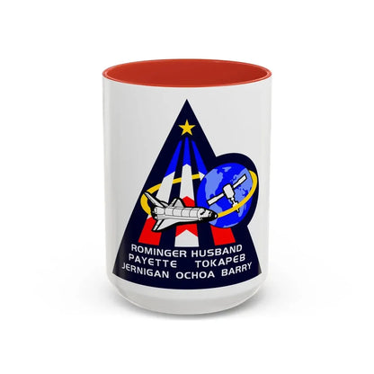 STS 96 (NASA) Accent Coffee Mug 15oz Red - Go Mug Yourself